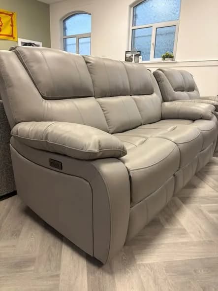 Parker Leather Power-Recliner 3 Seater