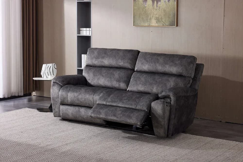 Odyssey Grey 3 Seater Power-Recliner