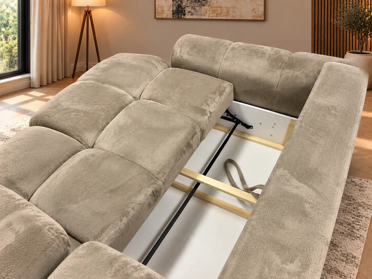 Evara Sofa Bed Mocha