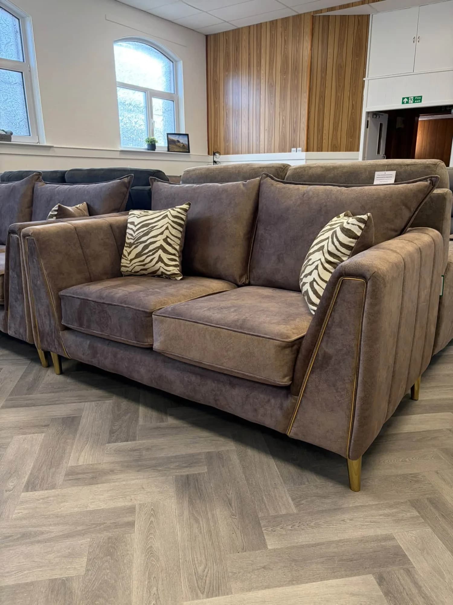 Lydia Chocolate 2 Seater