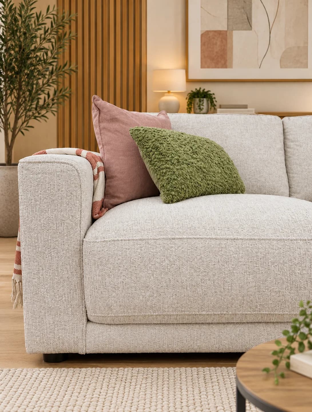 The Marley Beige Corner Sofa