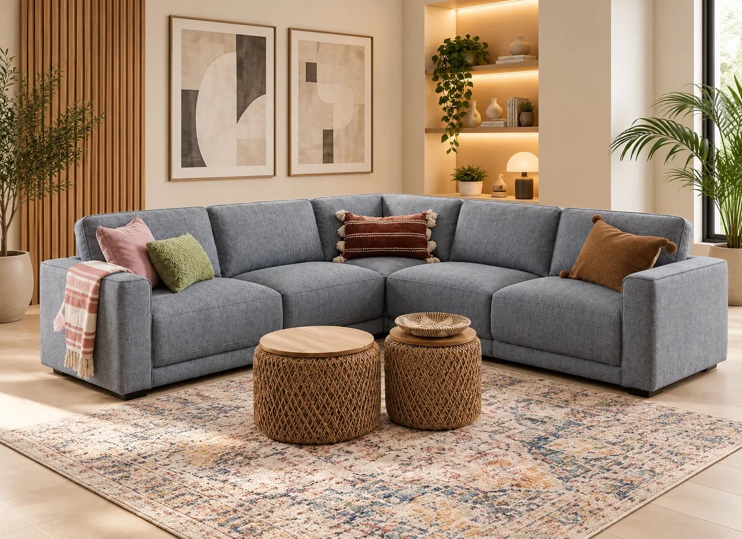 The Marley Grey Corner Sofa